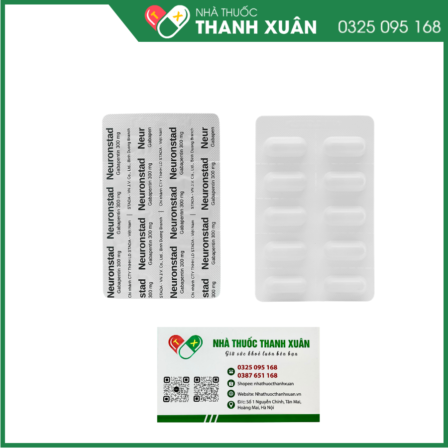 Neuronstad 300mg điều trị hỗ trợ trong động kinh cục bộ